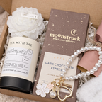 Valentine’s Day Self-Care Gift Box for Women, Personalized Relaxation Gift, Cozy Pampering Set, Romantic Thank You Present Left