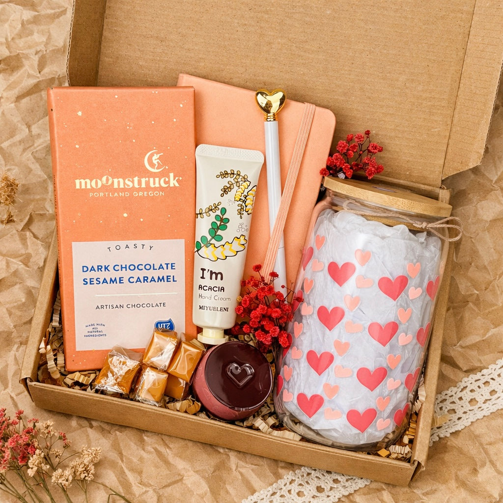 Sending a Warm Hug Gift Box, Thinking of You, Self Care Gift Basket, Cozy Comfort Box, Thank You Gift, Get Well Soon front side