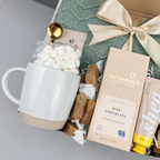 Valentine’s Cozy Comfort Gift Box – Blanket, Mug, Chocolate, Cocoa & Sweet Self-Care Treats for Her Left