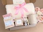 Luxury Birthday Gift Basket for Mom – Cozy Blanket & Spa Set for Her