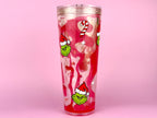 Candy Grinch Lava Drip Snow Globe Cup 24oz