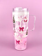 Christmas Drip Tumbler with Handle 40oz