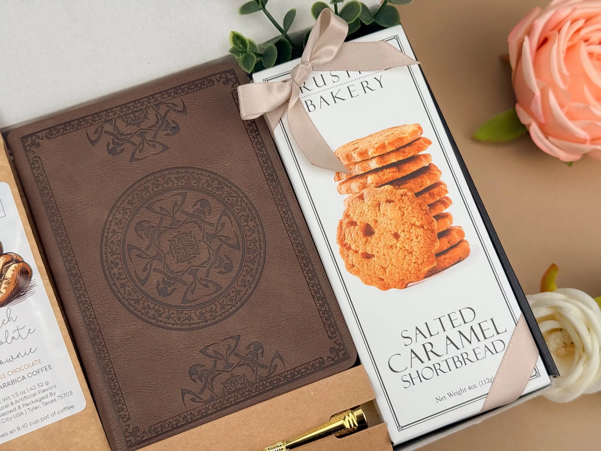 Corporate Gift Box for Employees & Coworkers with Journal, Pen & Gourmet Treats 4