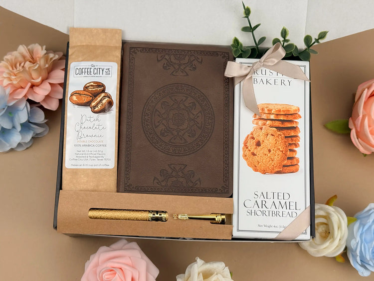 Corporate Gift Box for Employees & Coworkers with Journal, Pen & Gourmet Treats 2