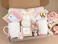 Romantic Couples Gift Box for Two – Cozy Blanket & Mugs Self Care Set