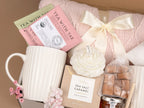 Romantic Couples Gift Box for Two – Cozy Blanket & Mugs Self Care Set