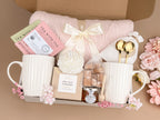 Romantic Couples Gift Box for Two – Cozy Blanket & Mugs Self Care Set