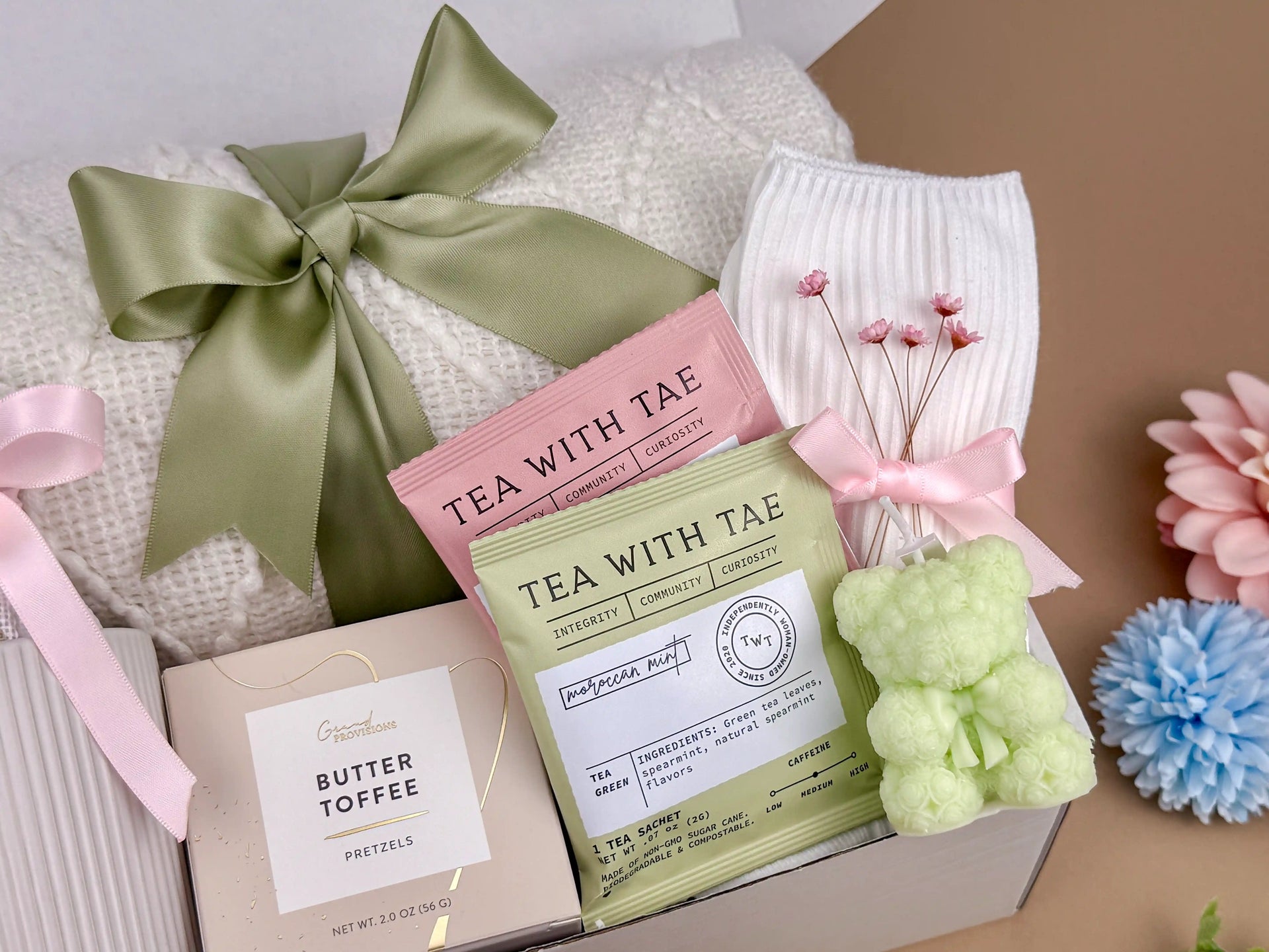 Cozy Gift Basket for Women with Blanket, Mug & Sweet Treats | Self Care Gift Box for Her 5