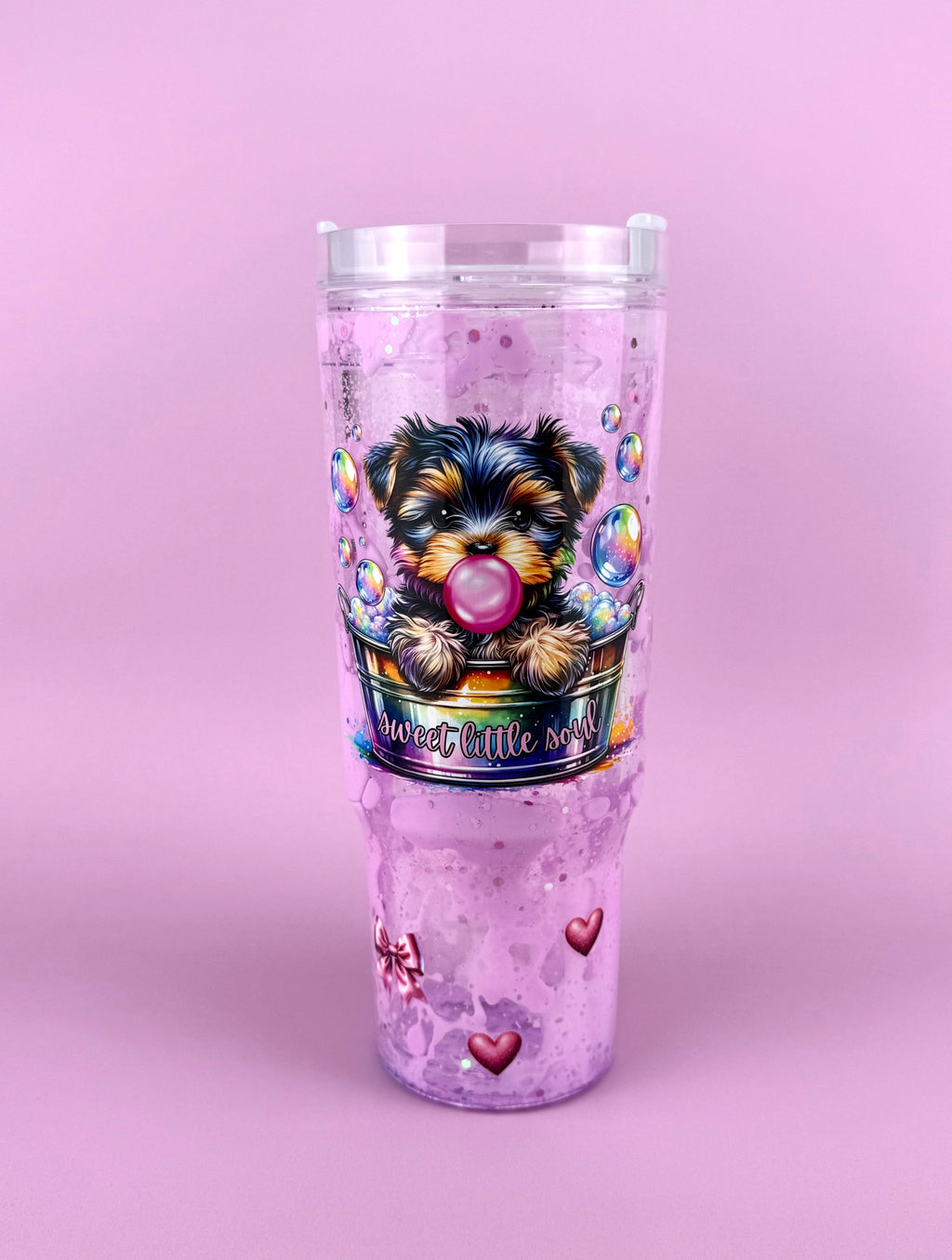 Dog Mama Drip Tumbler with Handle 40oz