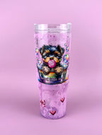 Dog Mama Drip Tumbler with Handle 40oz