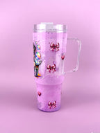 Dog Mama Drip Tumbler with Handle 40oz side