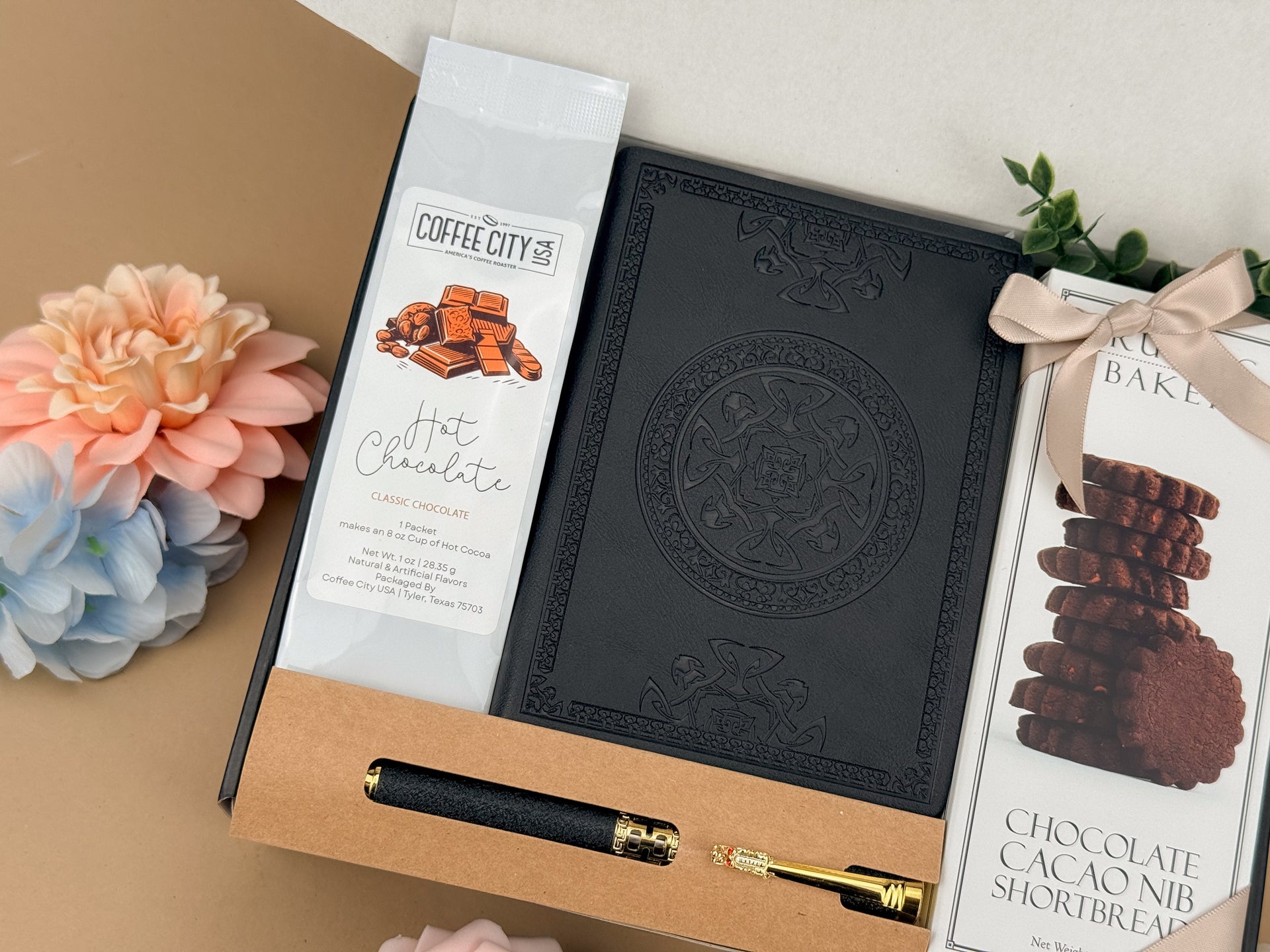 Employee Appreciation Gift Box with Embossed Journal, Pen & Chocolate Treats 4