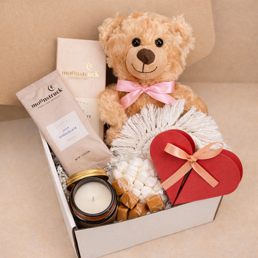 Valentine’s Day Gift for Her Cozy Luxury Relaxation Box Self Care Pampering Birthday Anniversary Present for Women
