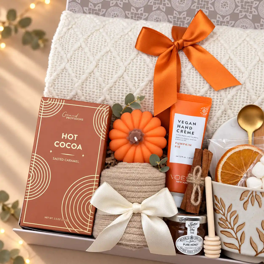 Fall Cozy Comfort Get Well Gift Basket for Women