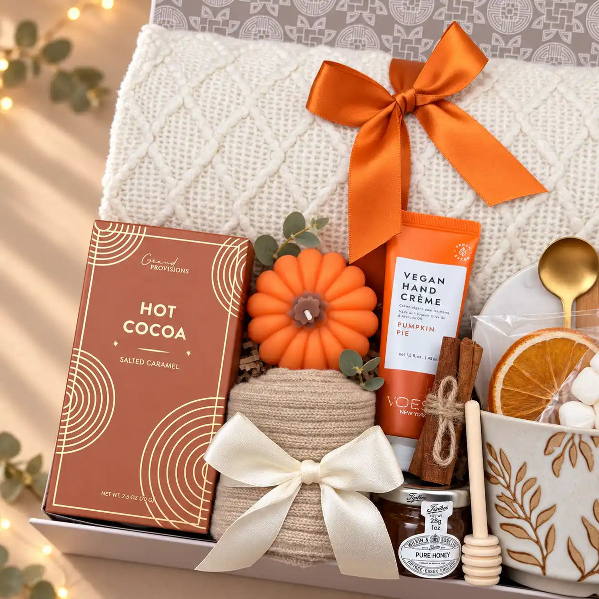 Fall Cozy Comfort Get Well Gift Basket for Women