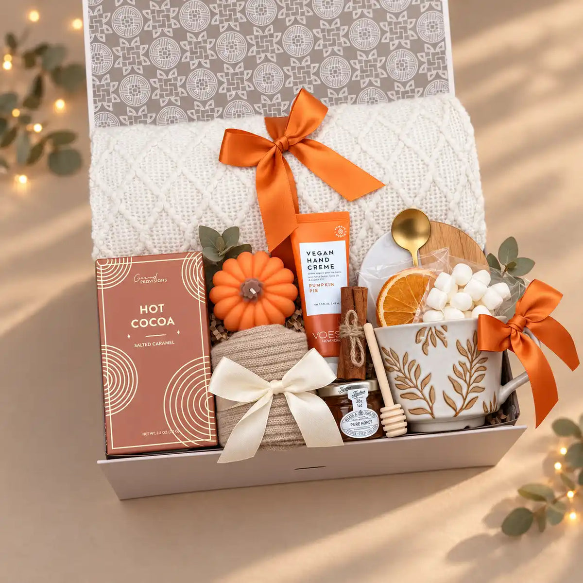 Fall Cozy Comfort Get Well Gift Basket for Women