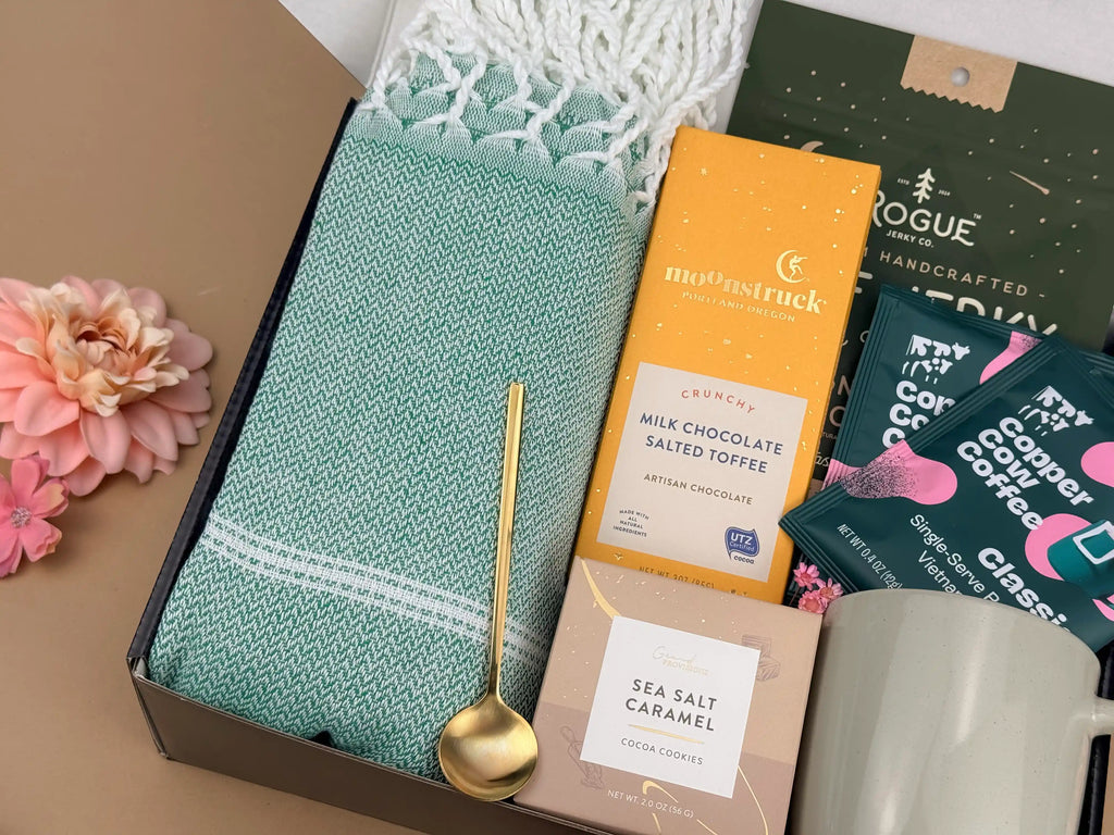 Father's Day Gift Box for Him | Personalized Leather Journal Gift Set | Hygge Comfort Gift Box 3