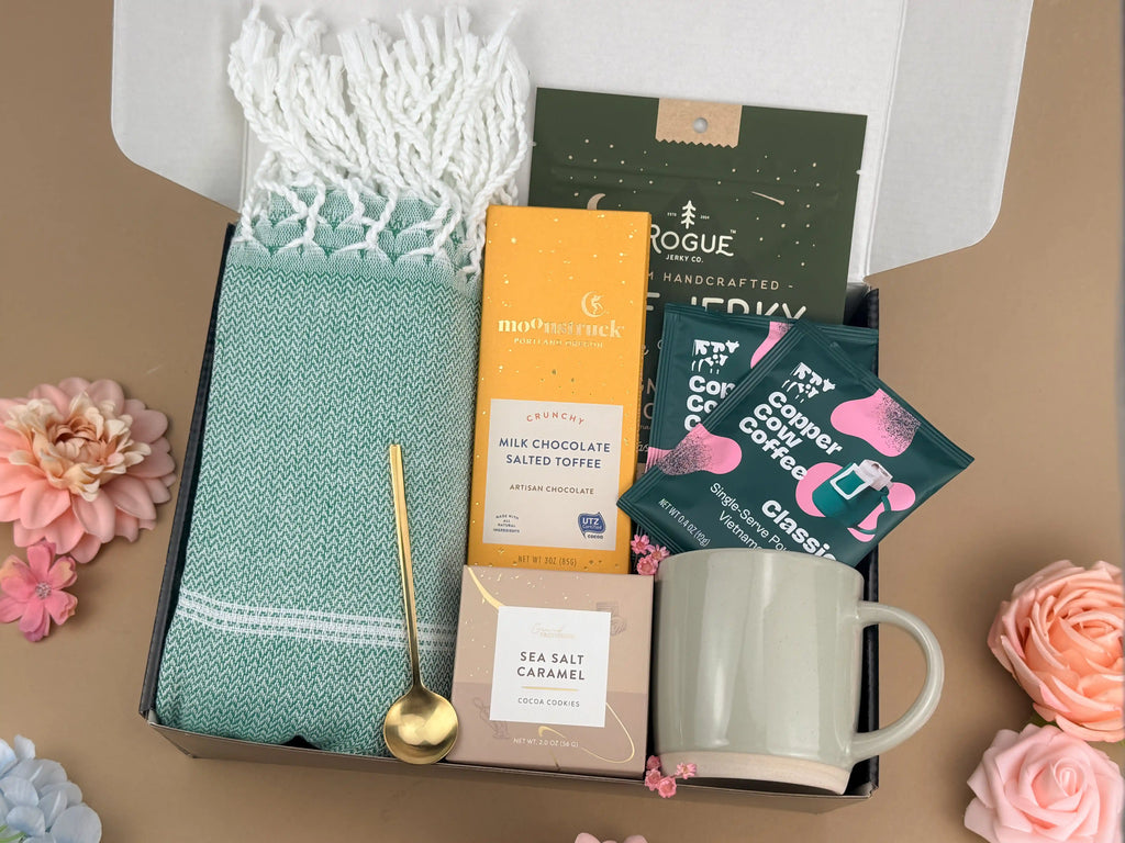 Father's Day Gift Box for Him | Personalized Leather Journal Gift Set | Hygge Comfort Gift Box 2