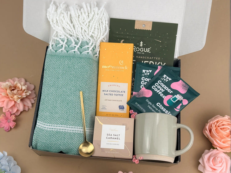 Father's Day Gift Box for Him | Personalized Leather Journal Gift Set | Hygge Comfort Gift Box 2