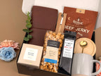Gift Baskets for Men – Premium Coffee & Leather Journal Set