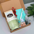 Gift Box for Best Friends, Teens & Coworkers – Mug, Notebook, Cocoa, Marshmallows & Caramels