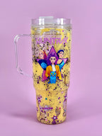 Kpop Demon Hunters Drip Lava Glitter Tumbler with Handle 40oz