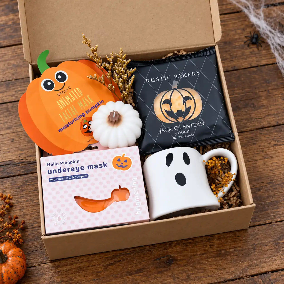Women's Halloween Gift Basket: Cozy Fall Treats