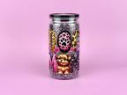 Dog Mama Sparkle Acrylic Cup 16oz with Floating Crystals