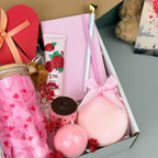 Valentine’s Day Self-Care Gift Box for Her, Romantic Cozy Handmade Present, Thoughtful Birthday or Thank You Gift