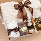 Warm Hug Donut Gift Box – Handmade Cozy Self-Care Set with Blanket, Mug & Tea, Perfect for Relaxation Image 3