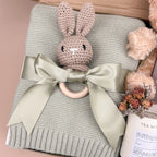 Cozy New Mom & Baby Gift Box | Blush Bunny Newborn Set Image 3