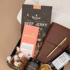 Curated Gentleman's Discovery Box - Brown Leather Journal, Croggy Morning Coffee, Artisan Snacks & Citrus Candle | Unique Gifts for Men Image 3