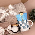 Cozy Night In Self-Care Gift Box | Luxury Throw Blanket, Ceramic Mug & Tea Set, Premium Socks, Scented Candle & Chocolate | Ultimate Relaxation Gift for Everyone Image 4