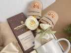 New Mom Comfort Gift Set | Baby Blanket, Bunny Rattle, Mug & Chocolate Treats Image 3