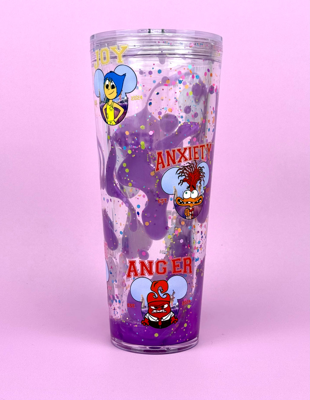 Inside Out Lava Drip Snow Globe Cup 24oz vertical