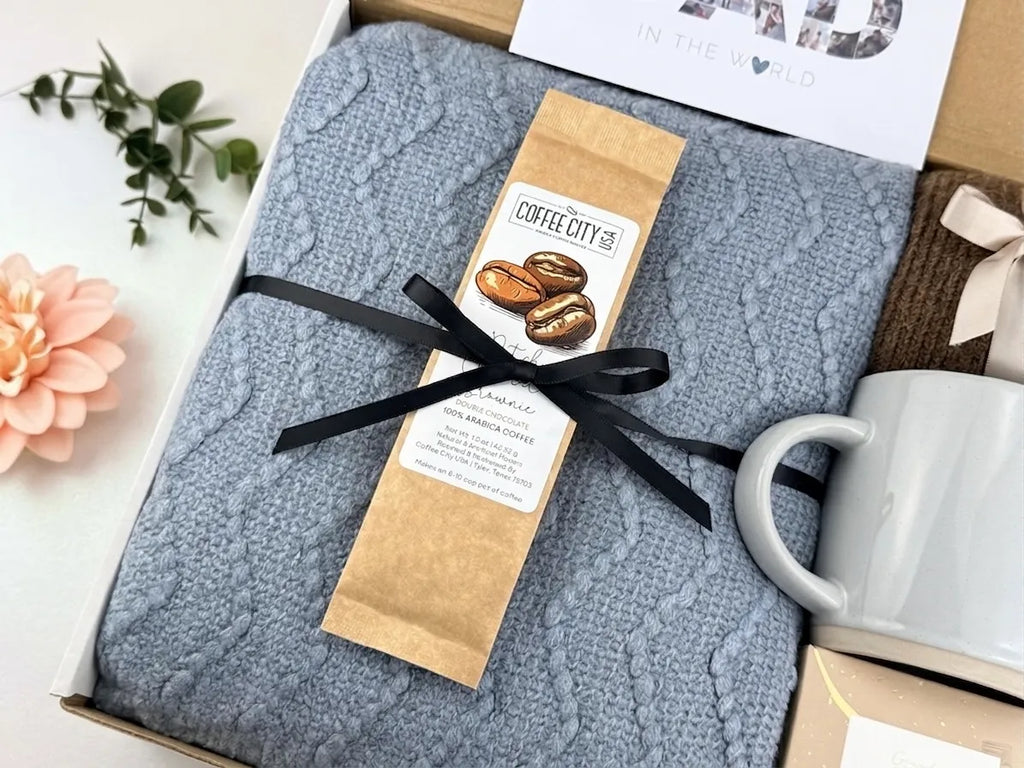 Luxury Father’s Day Gift Box for Dad – Mug, Jerky & Coffee Cookies | Cozy Hug in a Box 3