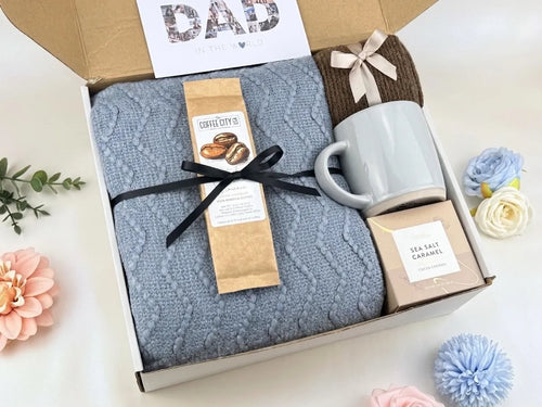 Luxury Father’s Day Gift Box for Dad – Mug, Jerky & Coffee Cookies | Cozy Hug in a Box 2