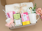 Luxury Women’s Self-Care Gift Box: 10pc Spa Set with Blanket & Tea 2