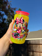 Minnie Mouse Snow Globe Tumbler 16oz — Lid & Straw Street