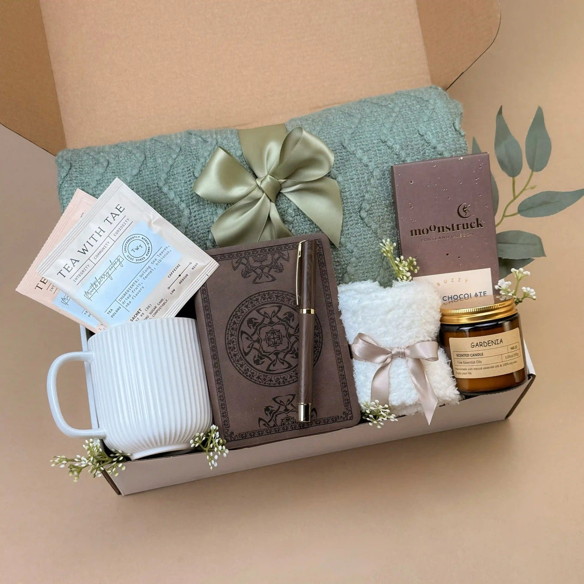 Peaceful Comfort Fall Sympathy Gift Basket for Women