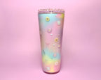 Rainbow Daisies Snow Globe Tumbler 24oz