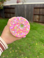 Reminder Glass Cup 16oz — Lid & Straw top