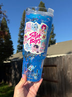 Saja Boys Lava Drip Tumbler with Handle 40oz Outside