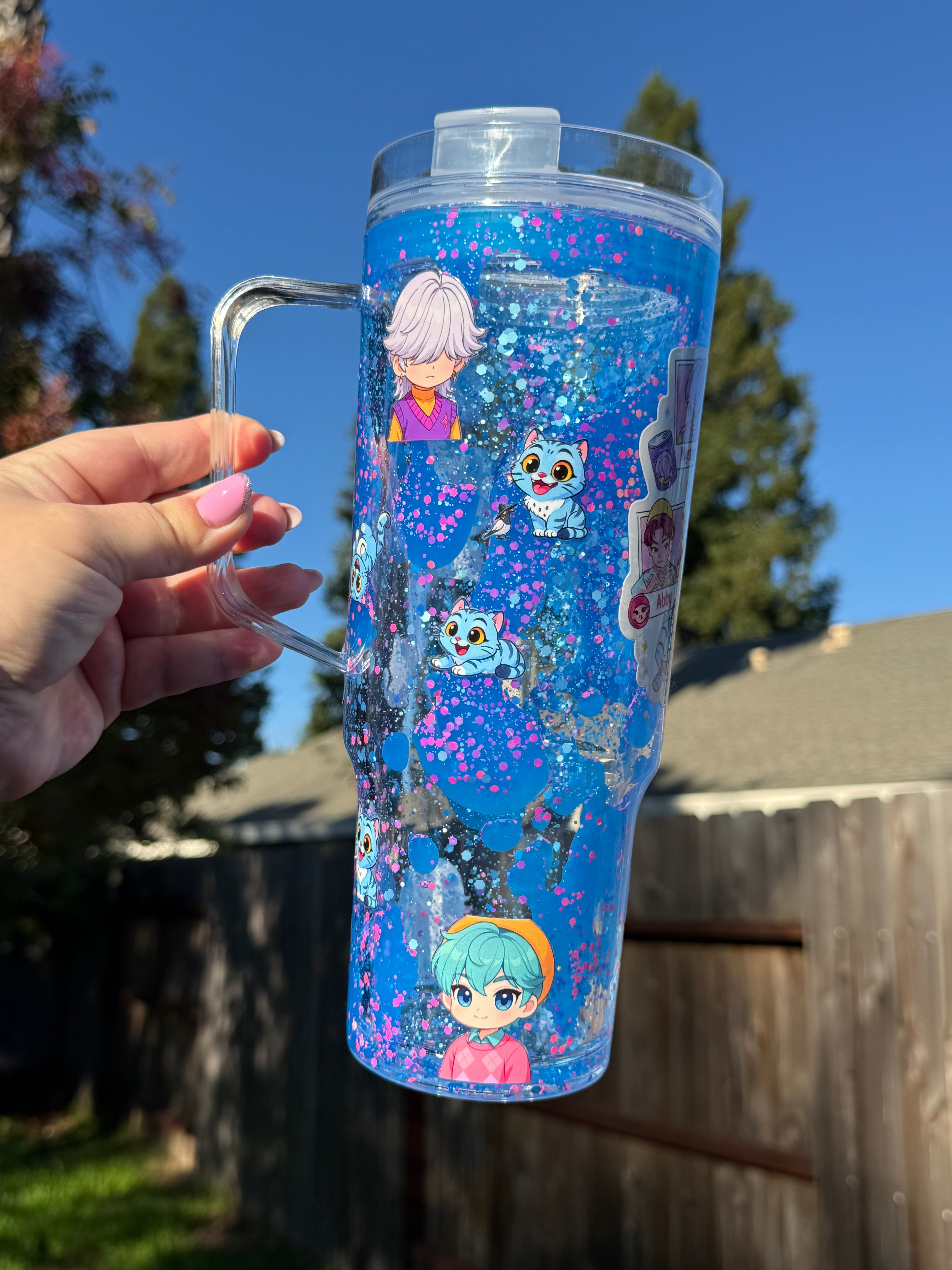 Saja Boys Lava Drip Tumbler with Handle 40oz Street