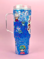 Sajs Boys Lava Drip Tumbler with Handle 40oz - Side