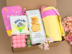 Self Care Gift Box for Her – Spa Set with Candle, Tumbler, Socks & Lemon Cookies