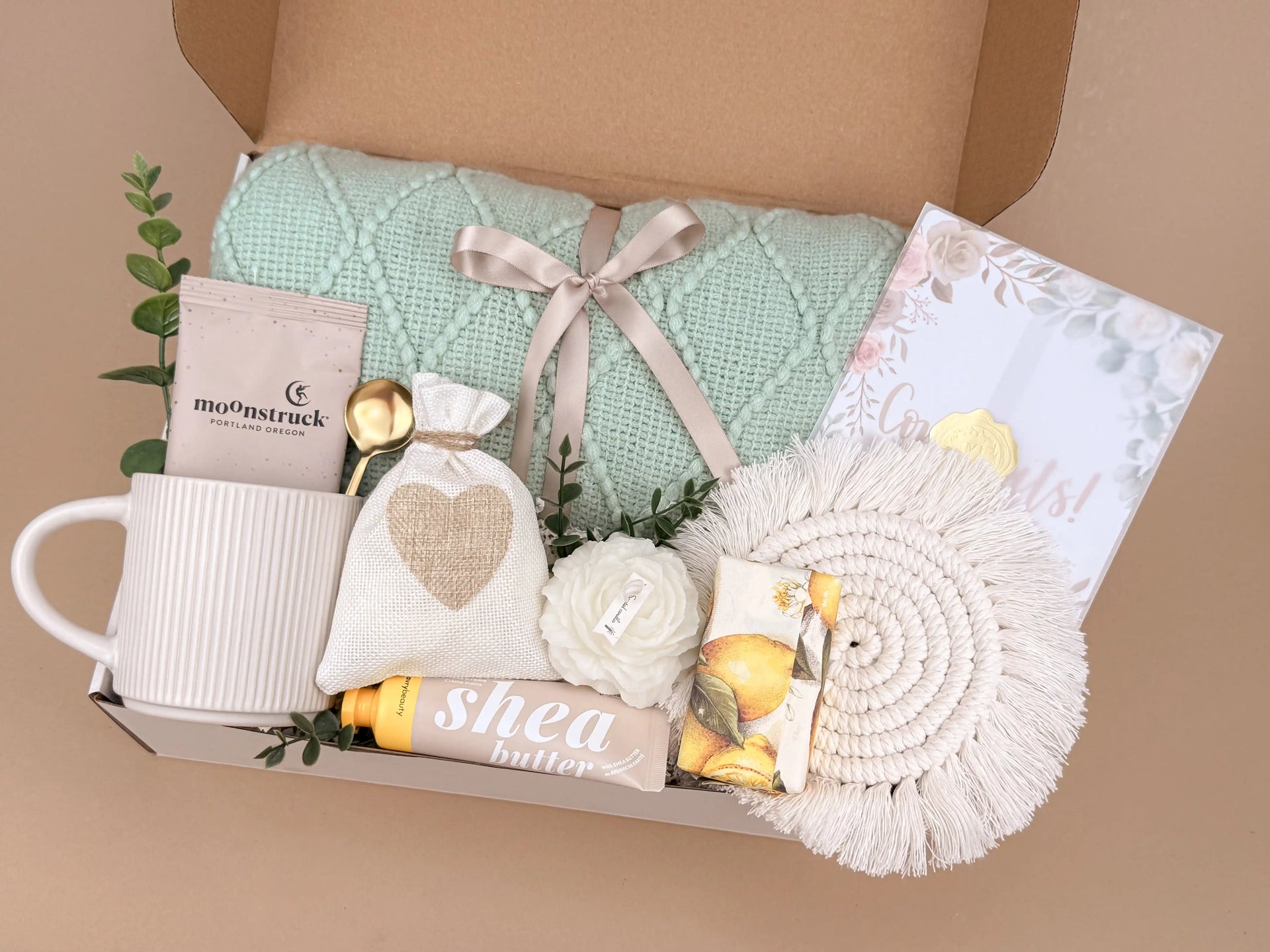 Snuggle Sip Gift Box – Cozy Gift Basket with Blanket, Mug, Cocoa & Hand Cream Set | Human-to-Human Connection 2