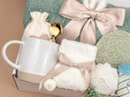 Soft Sage Gift Box — Self-Care Blanket, Mug & Treats Image 3