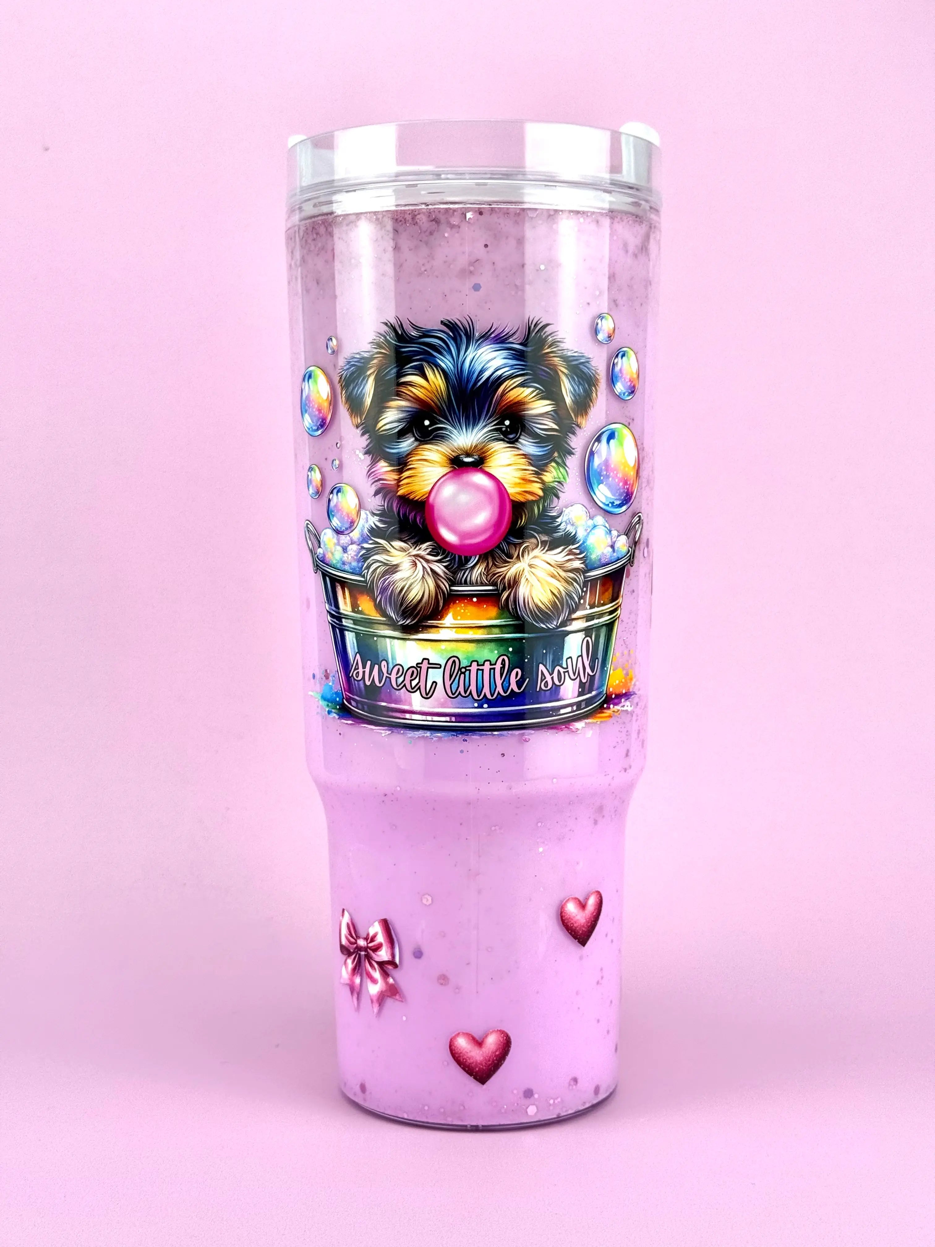 Sweet Dog Mama Gift Snow Globe Cup 24oz