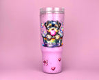 Sweet Dog Mama Gift Snow Globe Cup 24oz Front
